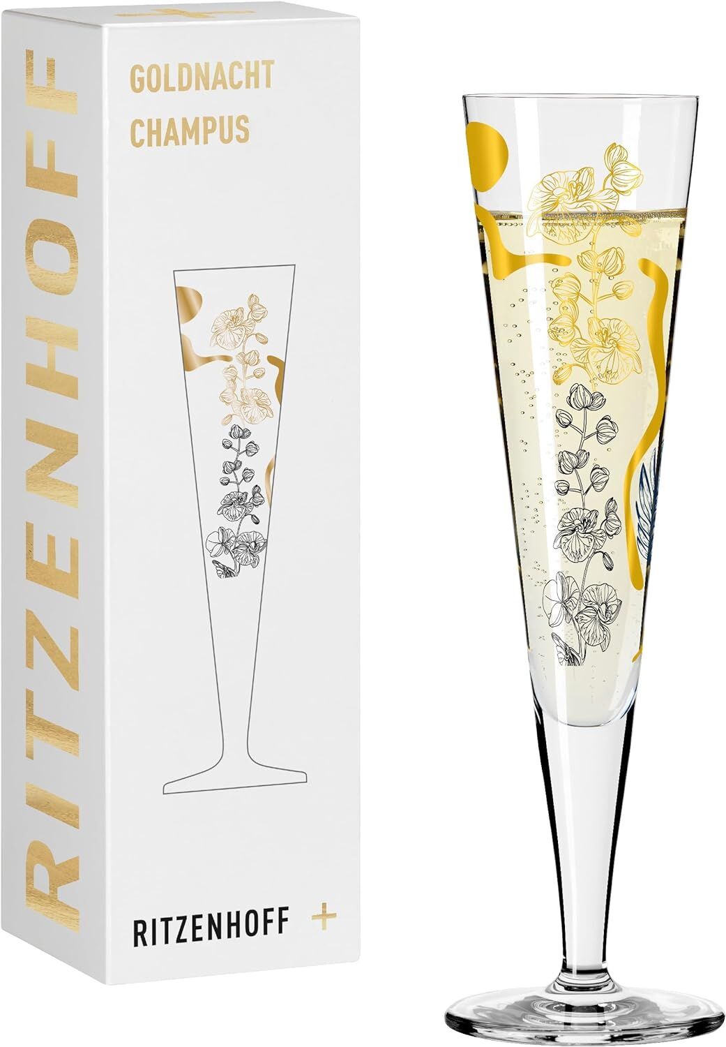 Ritzenhoff  Champagnerglas 200 ml Serie Goldnacht Nr. 38