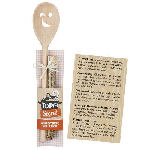 Gilde Holz Kochlöffel+Gewüzmischung
