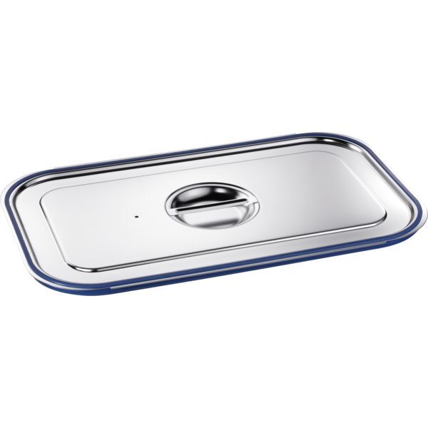 B.PRO GN-Deckel 18/10 Edelstahl, mit Griffmulde, Formschlussdichtung, GN: 1/1