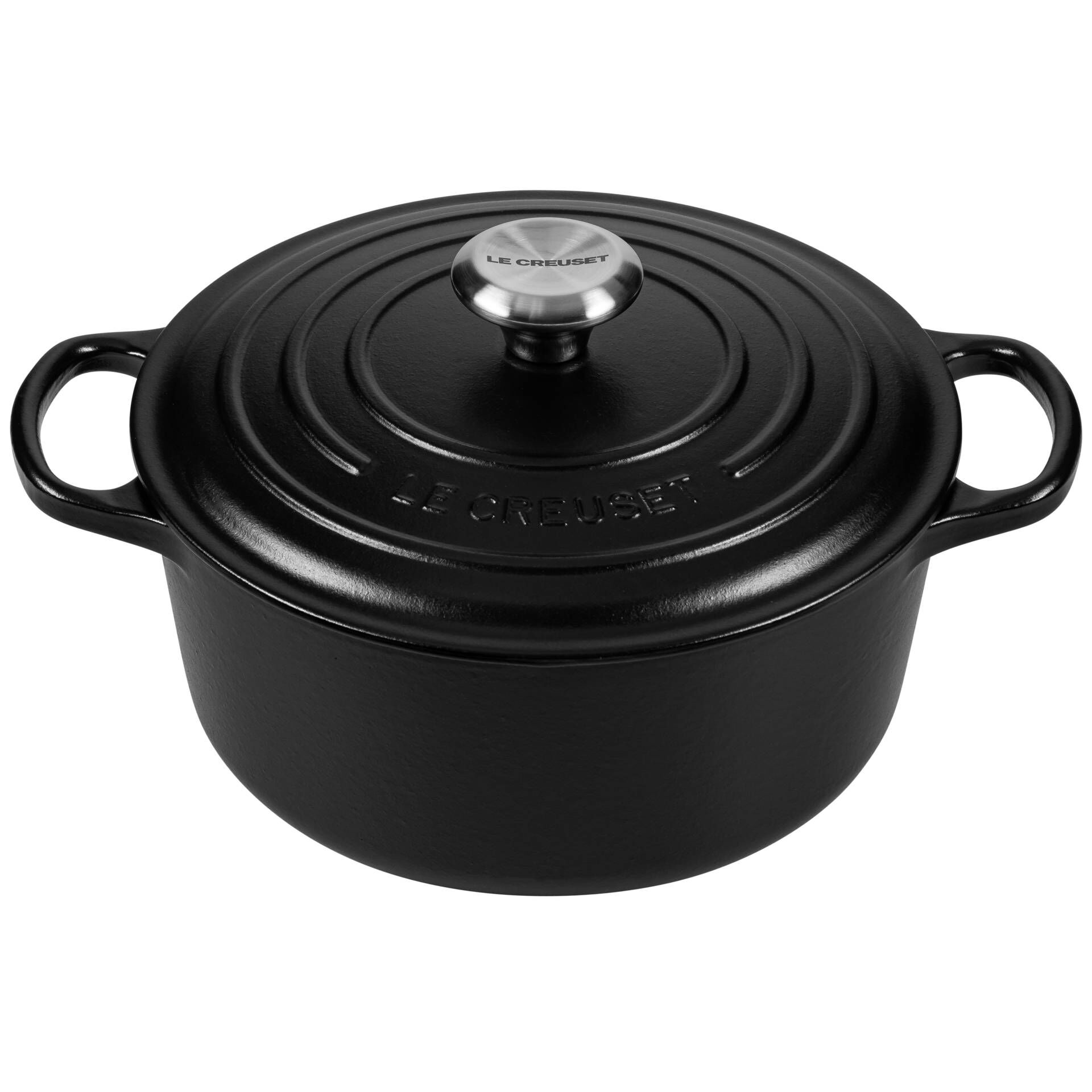 Le Creuset Signature Bräter rund 24 cm schwarz Le Creuset Signature Bräter rund 24 cm schwarz