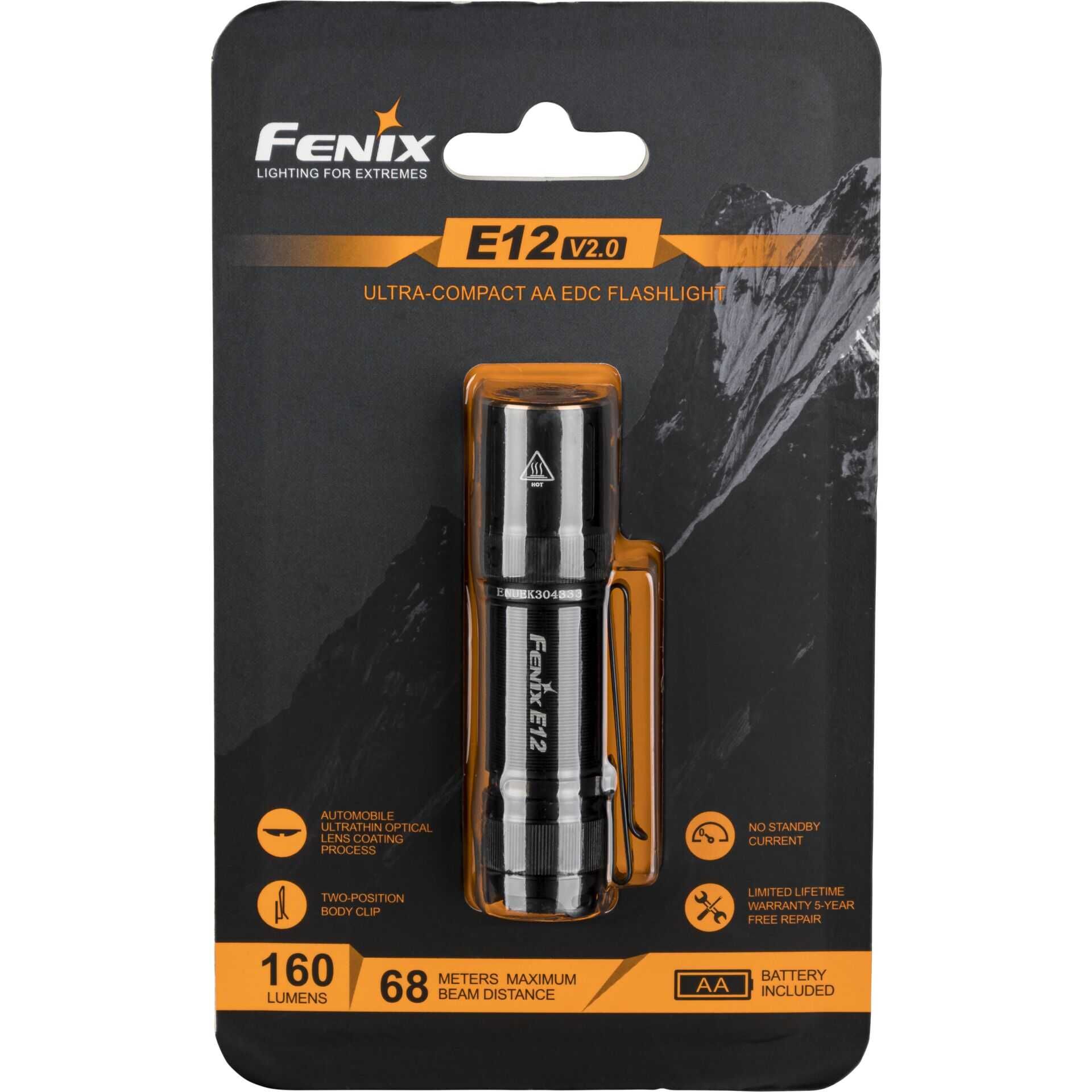Fenix E12 V2.0 160 lm Taschenlampe
