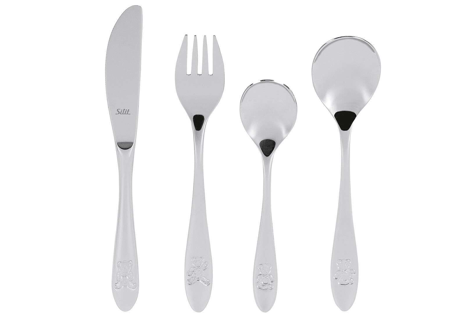SILIT Kinderbesteck Pezzy Set 4teilig