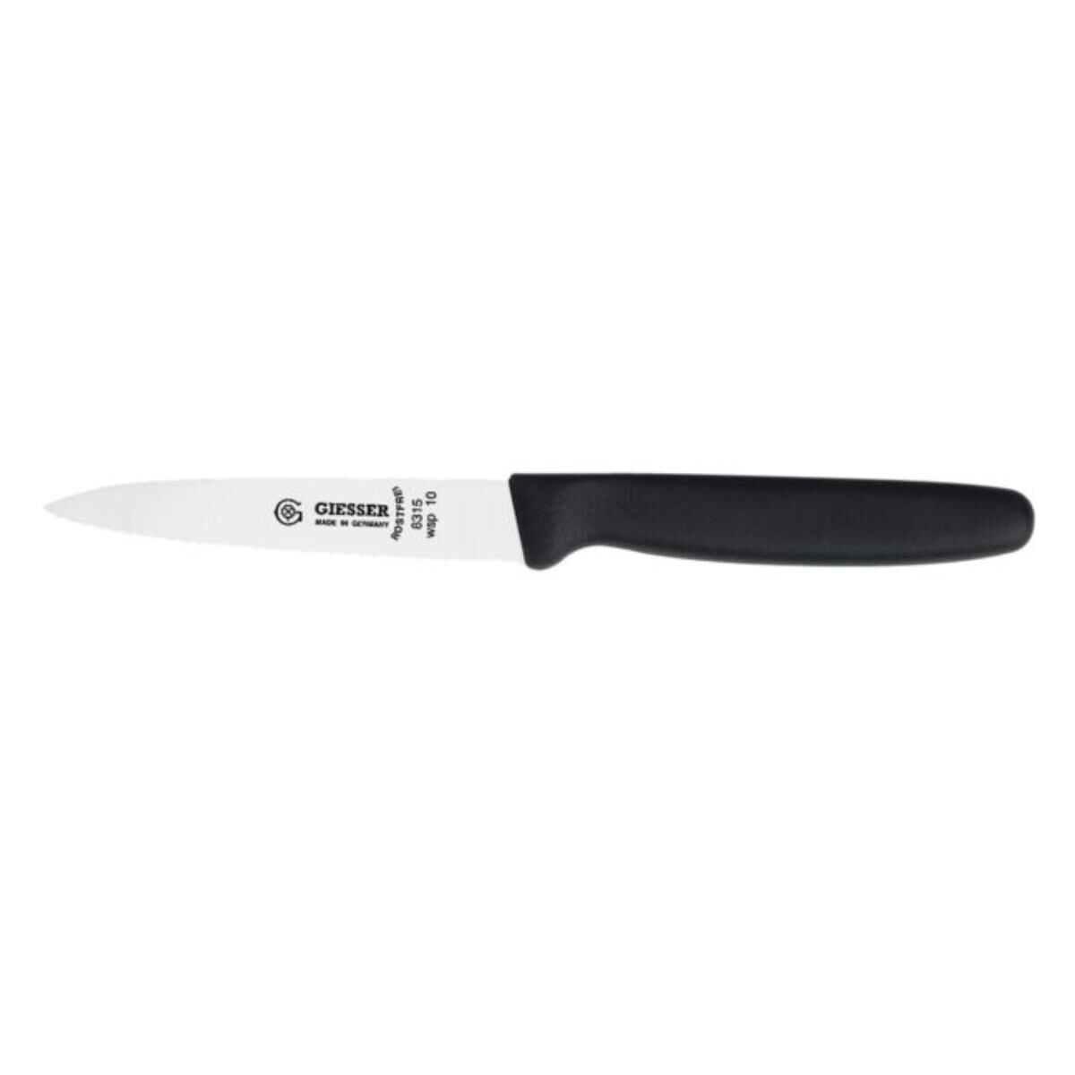 GIESSER Gemüsemesser Welle, 100 mm, schwarz