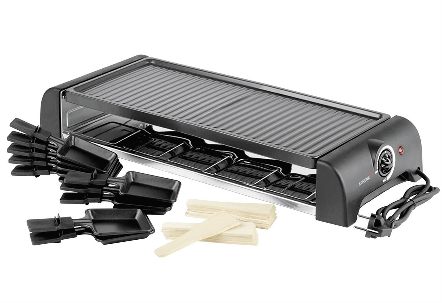 KORONA 45060 Raclette Grill 10er 1.500Watt schwarz