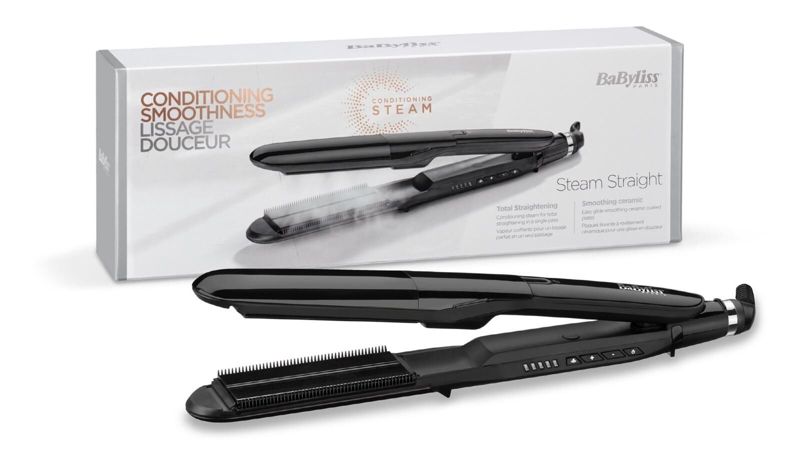 BaByliss ST492E Steam Straight Haarglätter mit Wasserdampf