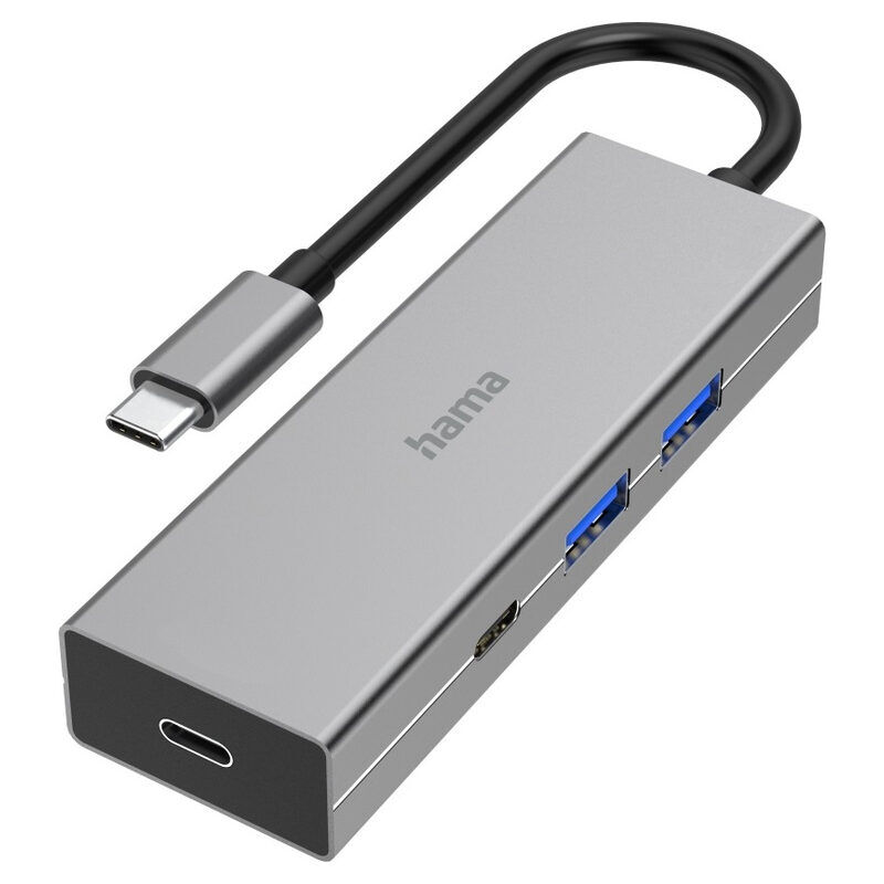 Hama USB-3.2-Type-C-Hub 1:4 si (silber)
