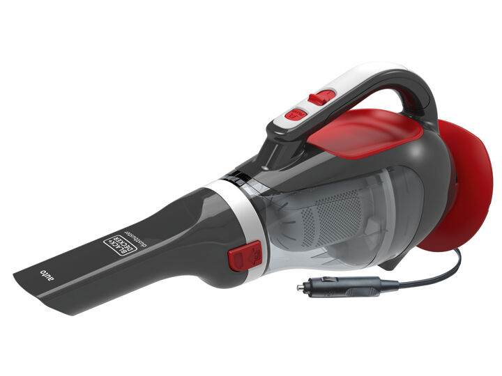 Black & Decker ADV1200 Handstaubsauger Grau, Rot Beutellos