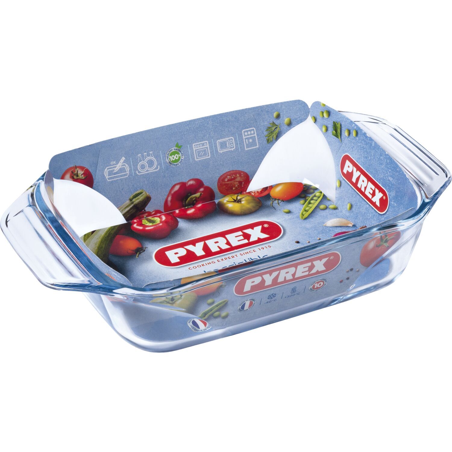 PYREX Bräter rechteckig, Inhalt: 1,50 Liter, Länge: 270 mm, Breite: 170 mm