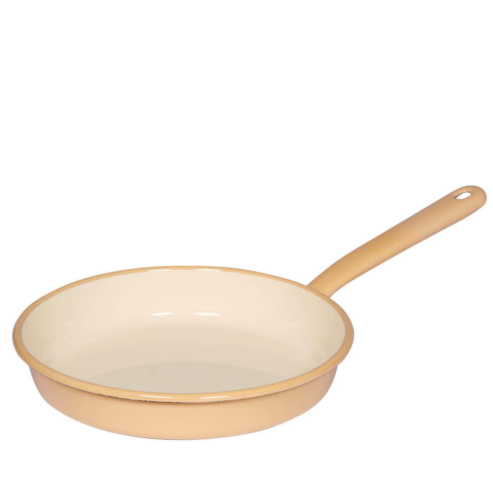 Riess Omelettpfanne aus Emaille 22 cm Goldgelb