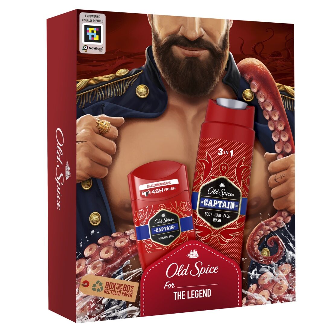 Old Spice Geschenkset Dark Captain (Stick, SG)