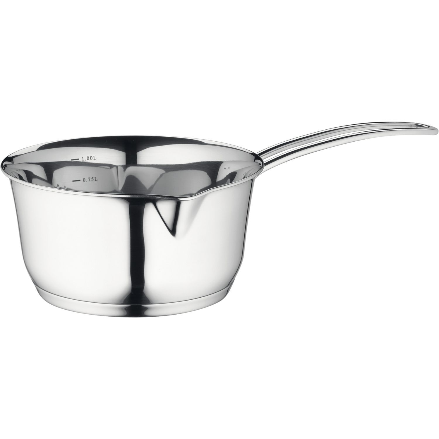 KÜCHENPROFI Stielkasserolle mit Ausguss, 18/10 NC, induktionsgeeignet, ø: 160 mm