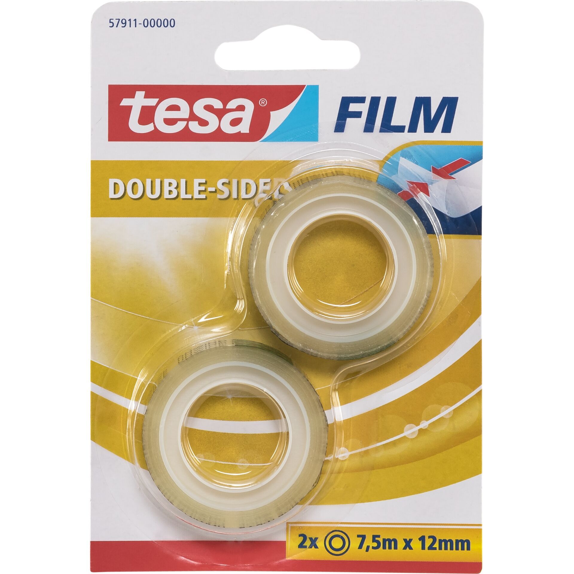 Tesa Doppelseitiges Klebeband 7,5m x 12mm