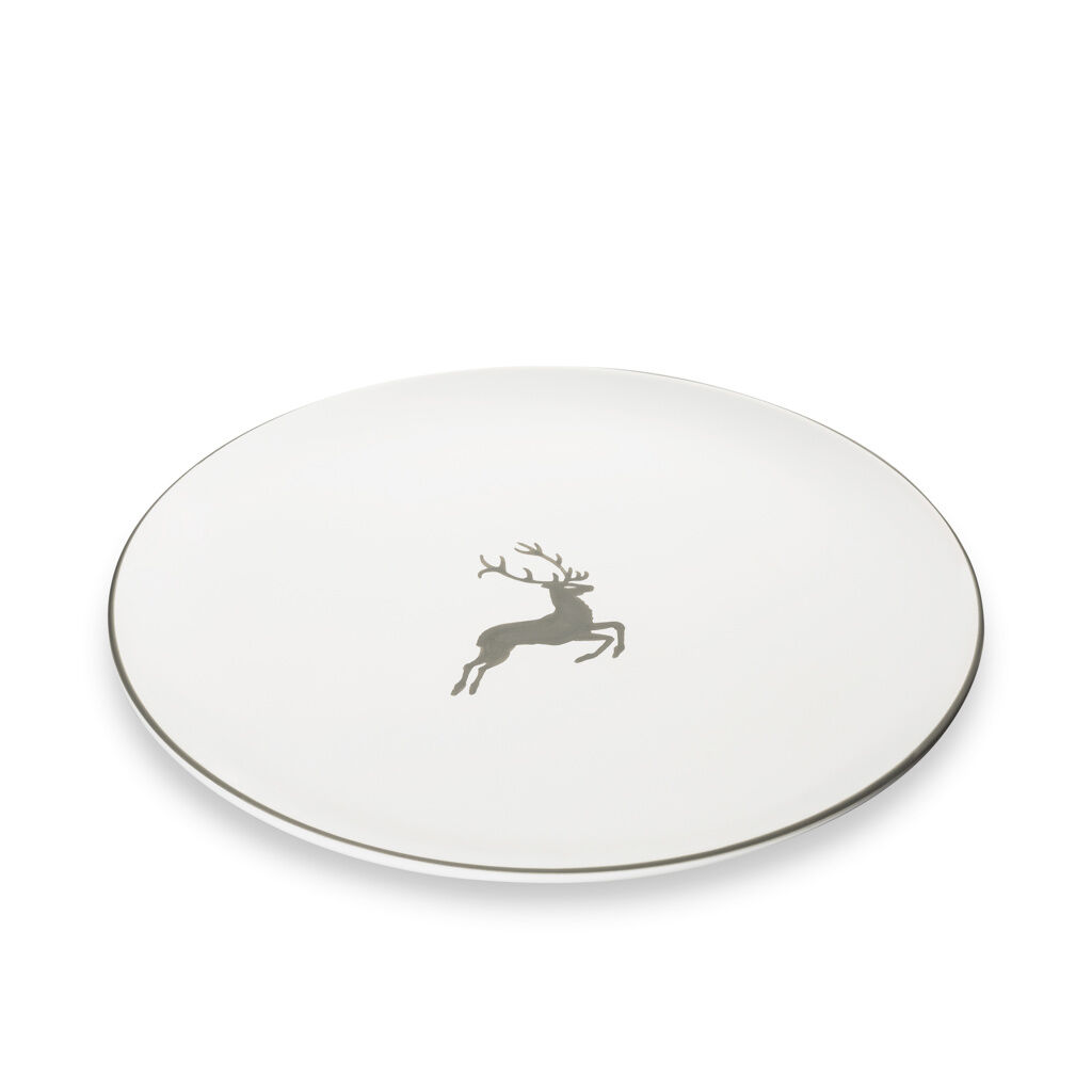 Gmundner Keramik Grauer Hirsch, Platzteller Cup (Ø 32cm)