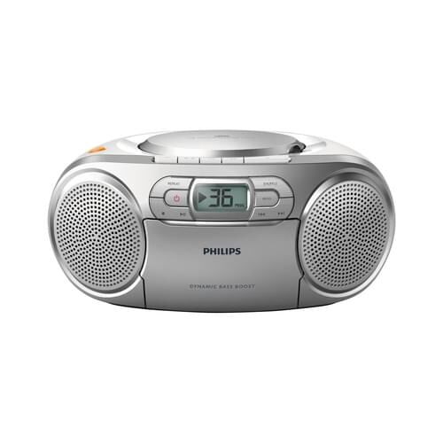 Philips AZ127 - Ghettoblaster - 2 Watt - Silber