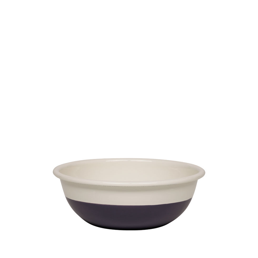 Riess Schüssel Sarah Wiener Salat Müsli Ø18cm Emaille Obers/Zwetschke