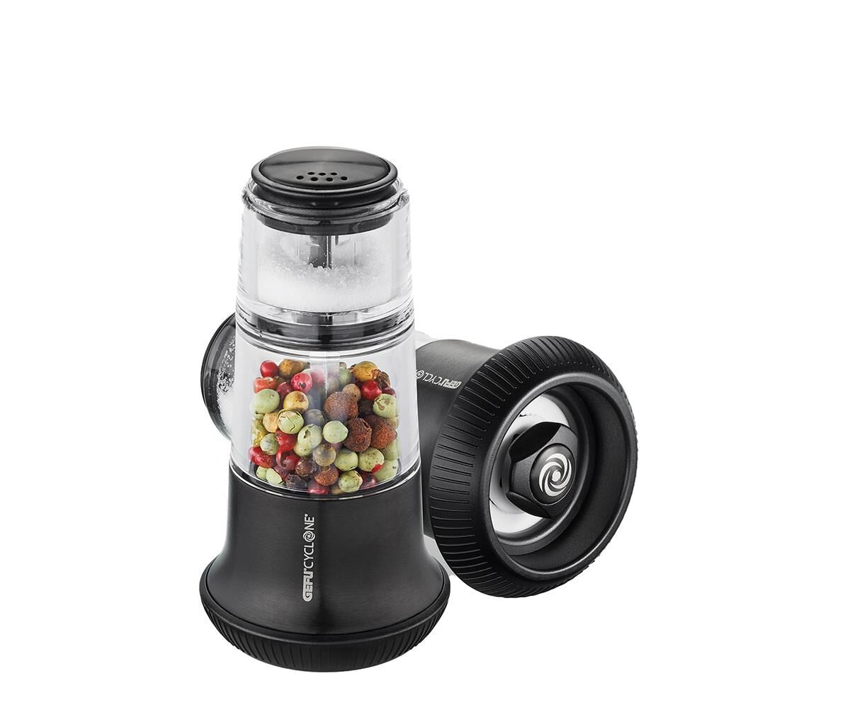 GEFU Pfeffermühle mit Salzstreuer X-PLOSION schwarz