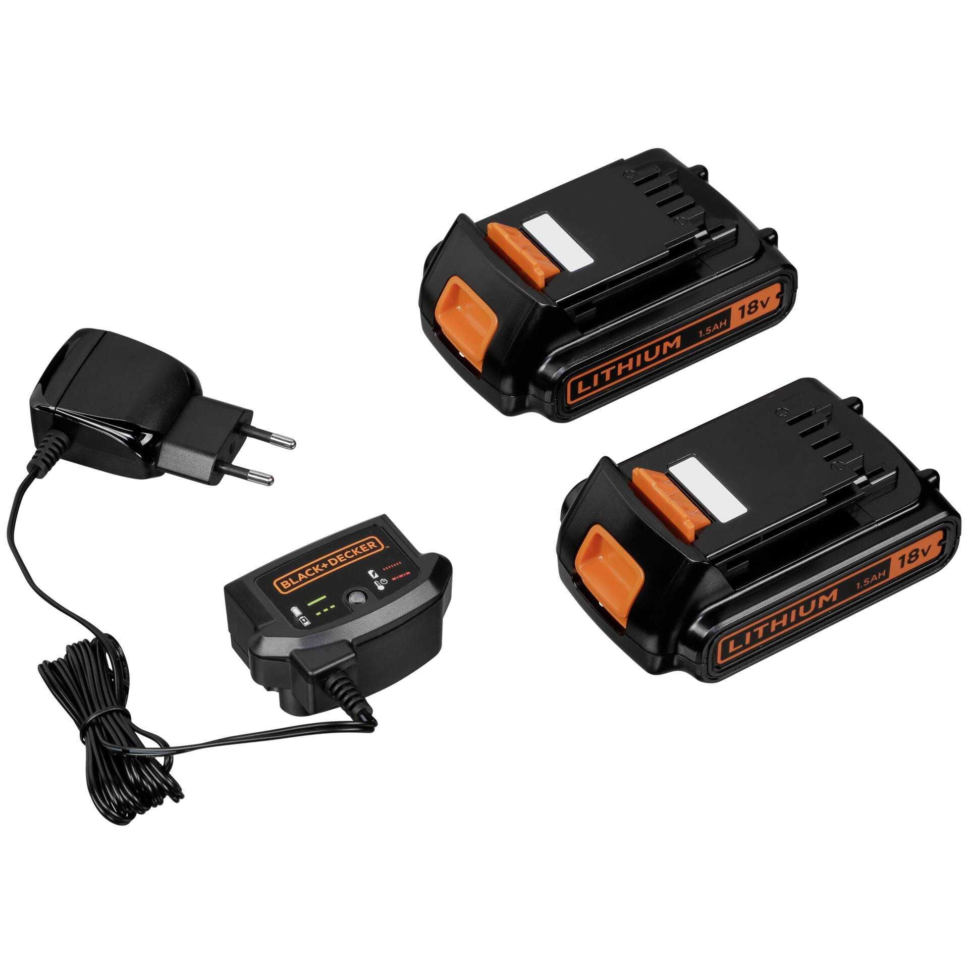 BLACK+DECKER BDCHD18KB-QW - Bohrhammer/Treiber - schnurlos - 2 Geschwindigkeiten - Bohrfutterschlüssel 10 mm - 40 N·m
