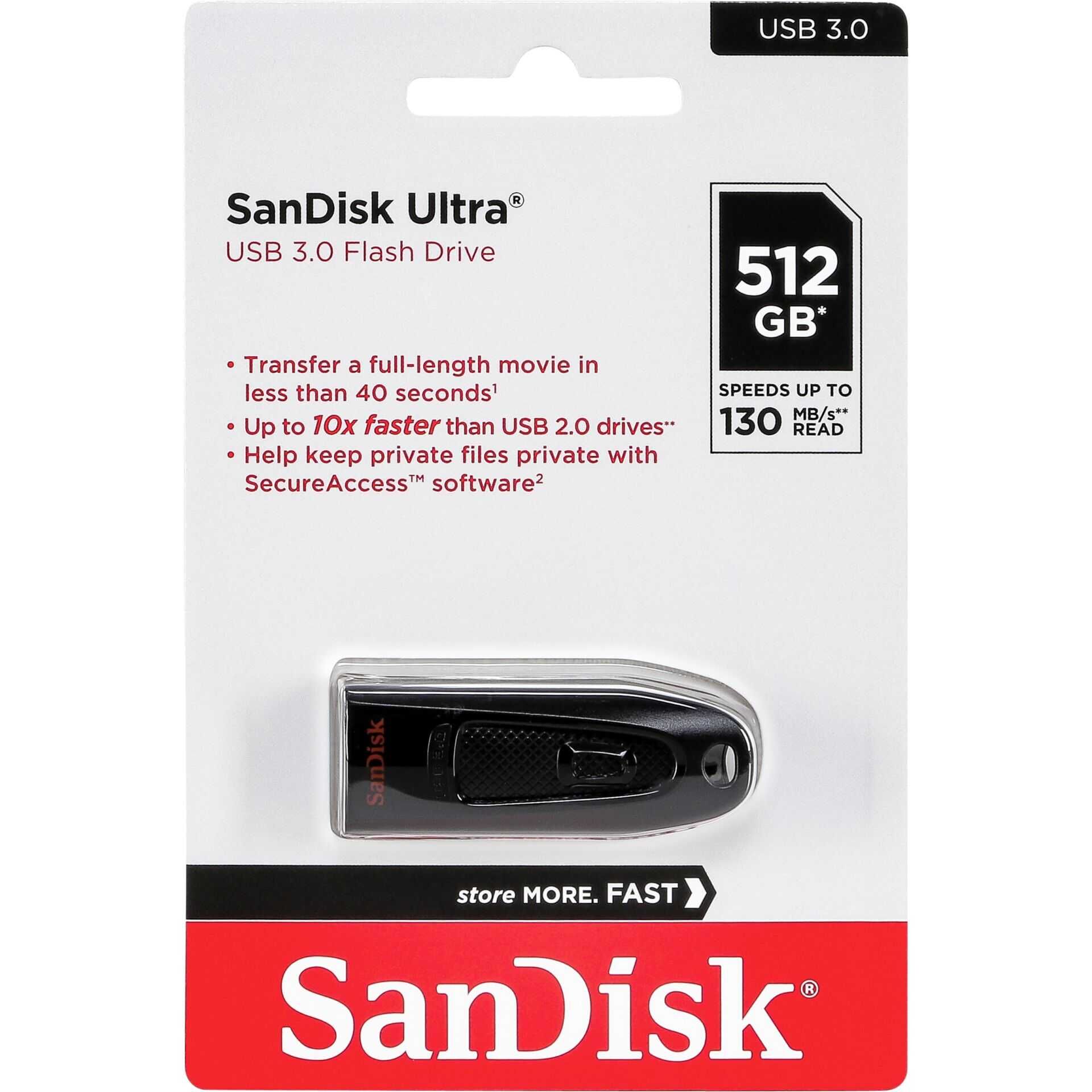 SanDisk Ultra - USB-Flash-Laufwerk - 512 GB - USB 3.0