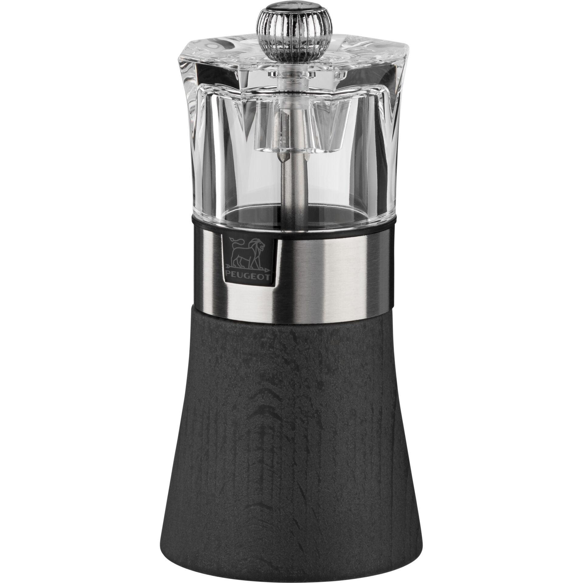 Peugeot Oslo Salzmühle  12 cm Graphit Holz, Edelstahl, Acryl
