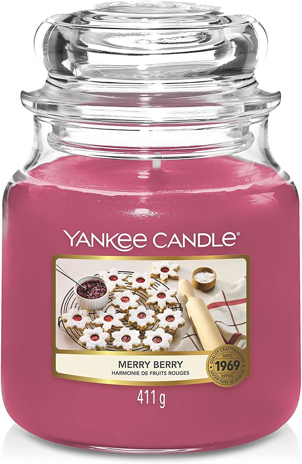 Yankee Candle  MERRY BERRY MEDIUM JAR 411G
