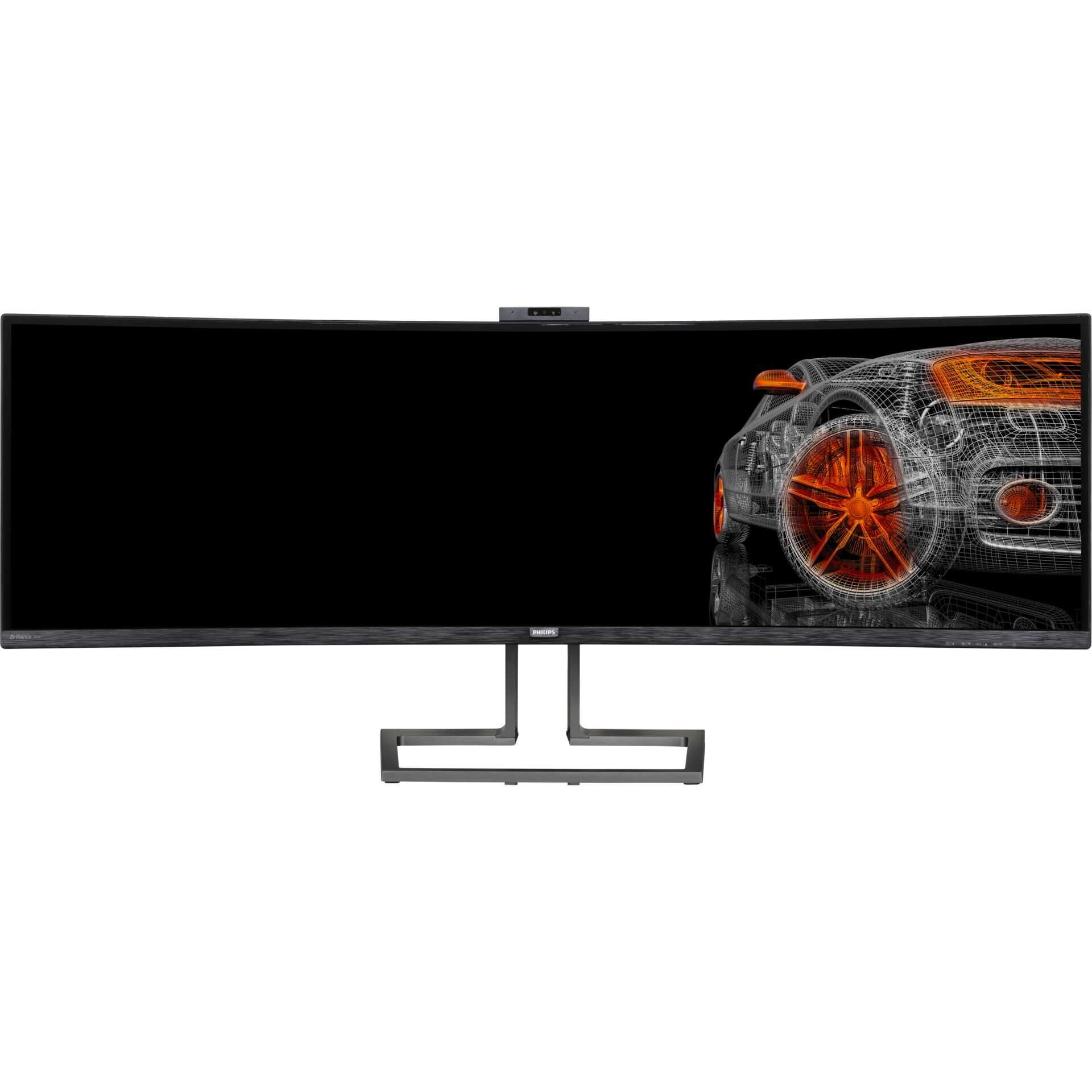 Philips Brilliance P-line 499P9H - LED-Monitor - gebogen - 124.5 cm (49") (48.8" sichtbar) - 5120 x 1440 Dual Quad HD @ 60 Hz - VA