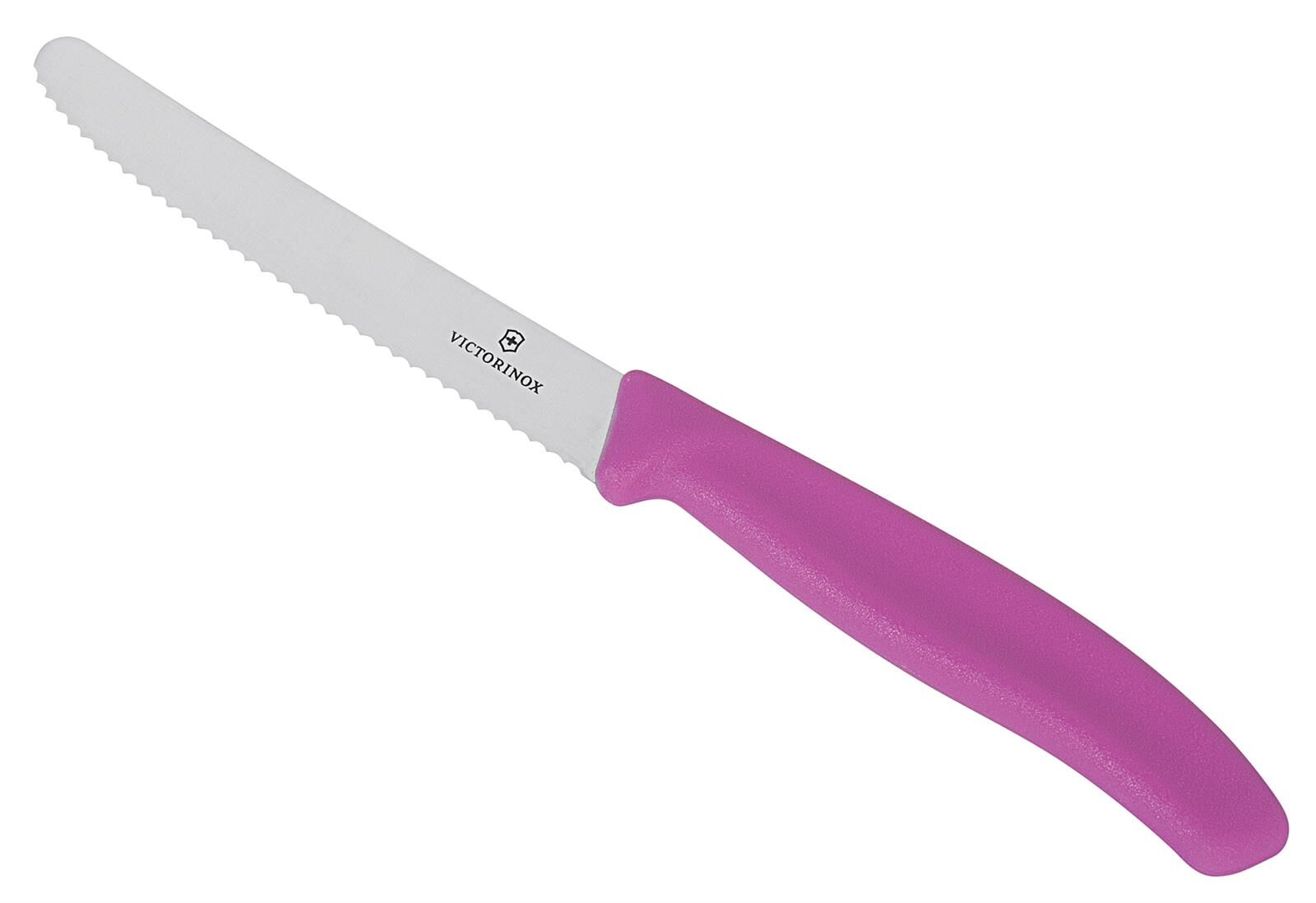 Victorinox Tomatenmesser Swiss Classic Wellenschliff pink 11 cm