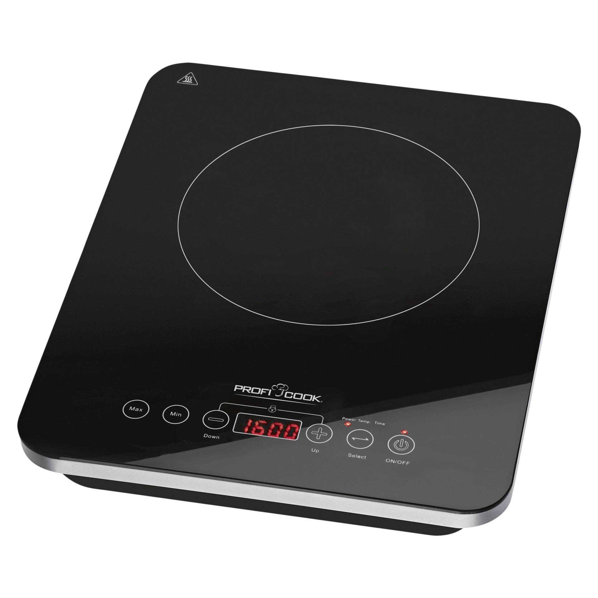 ProfiCook PC-EKI 1062 - Elektroherdplatte - 2000 W - Edelstahl/Schwarz