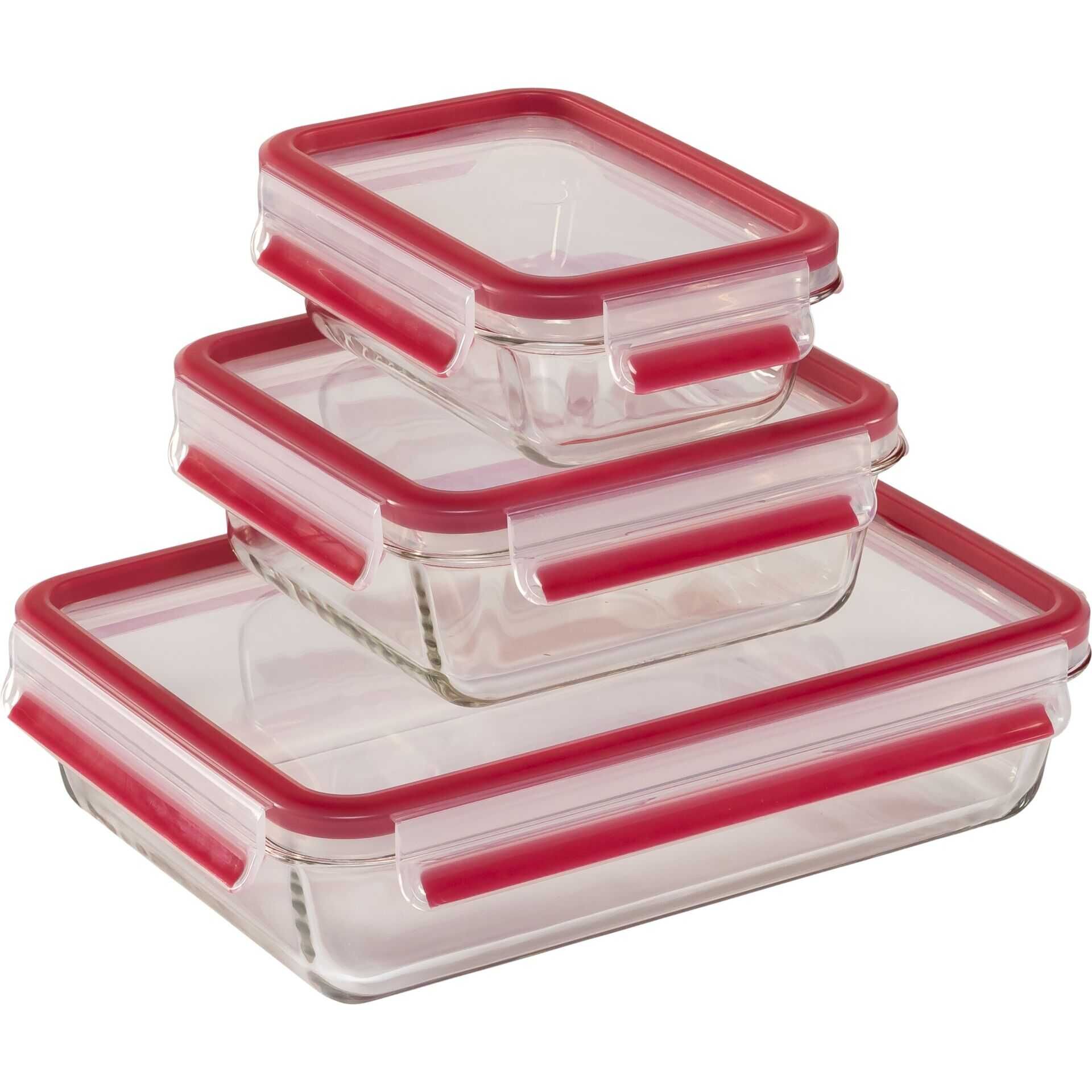 EMSA ClipClose Glas Frischhaltedosen-Set 3-teilig