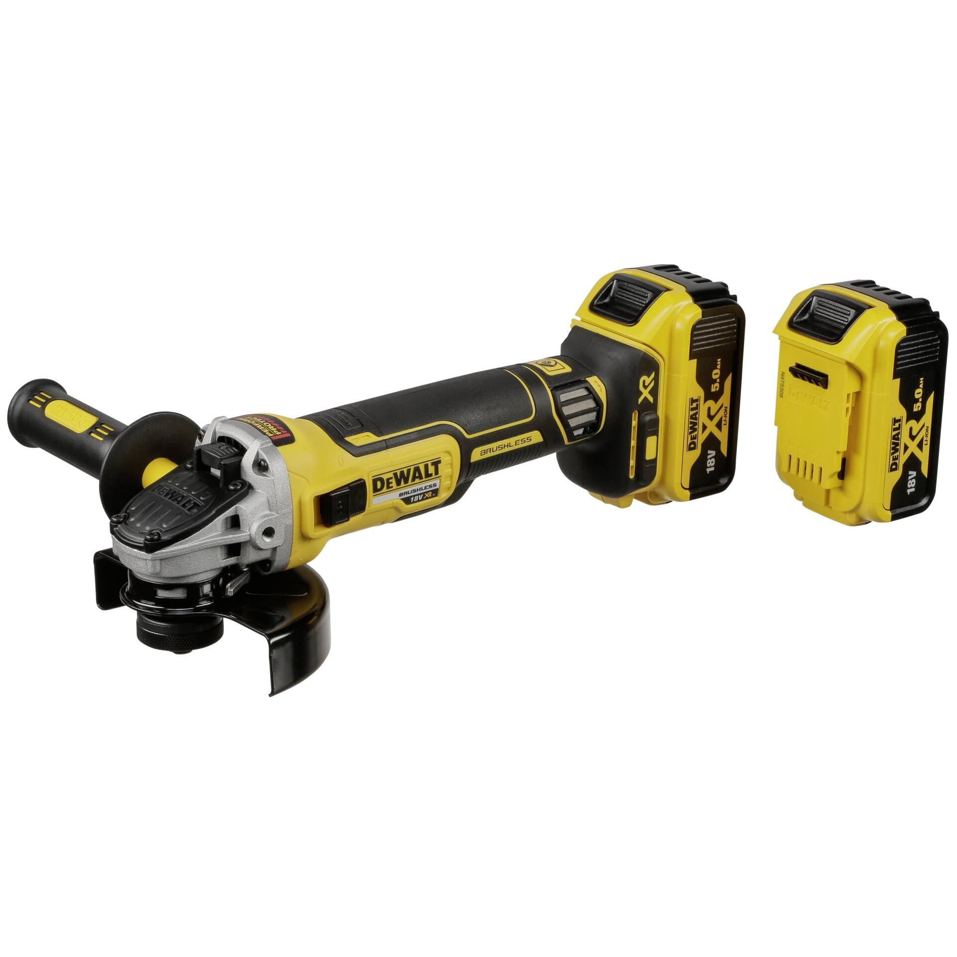 DeWALT XR DCG405P2 - Winkelschleifer - schnurlos - 1000 W - 125 mm - 2 Akkus