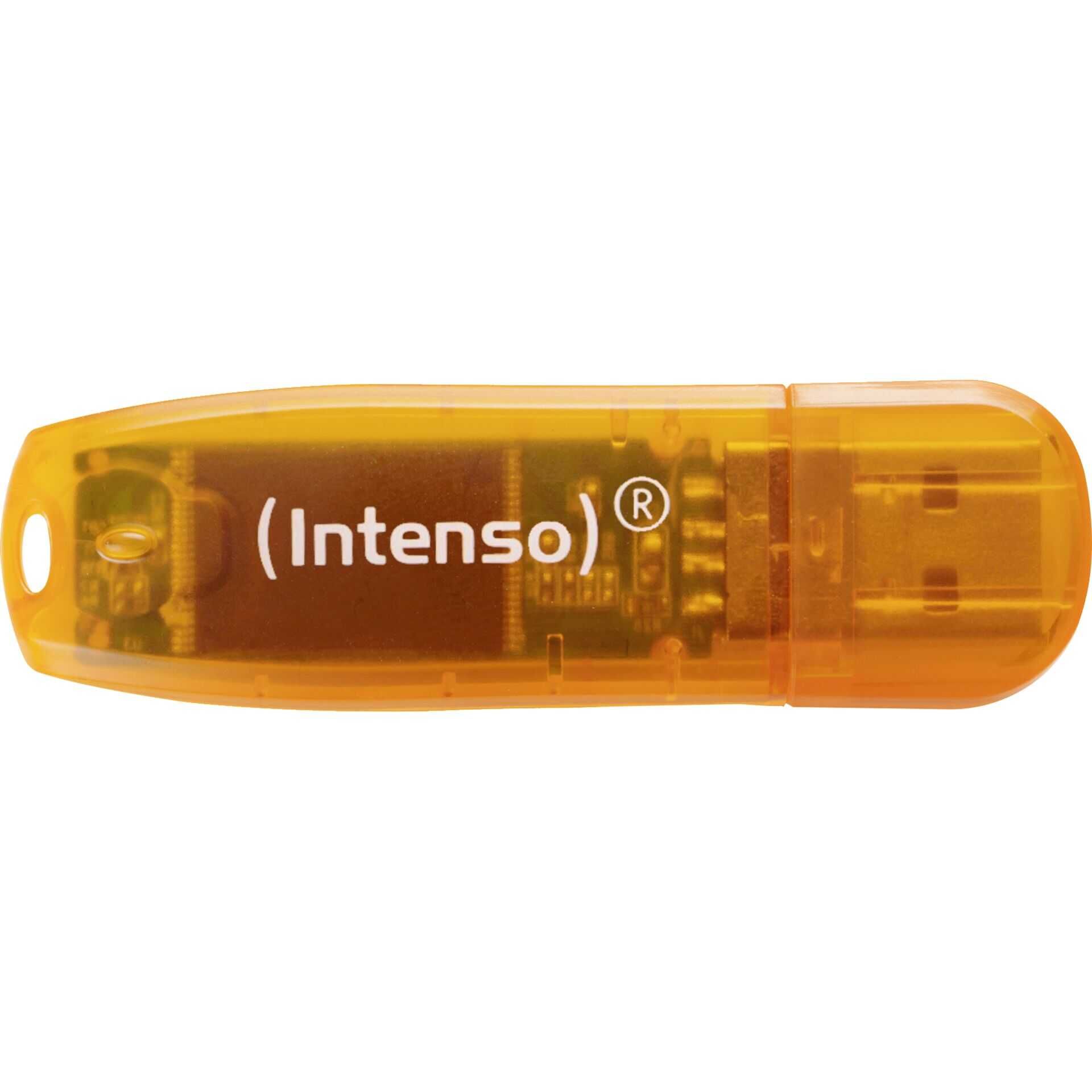 Intenso Rainbow Line - USB-Flash-Laufwerk - 64 GB - USB - orange