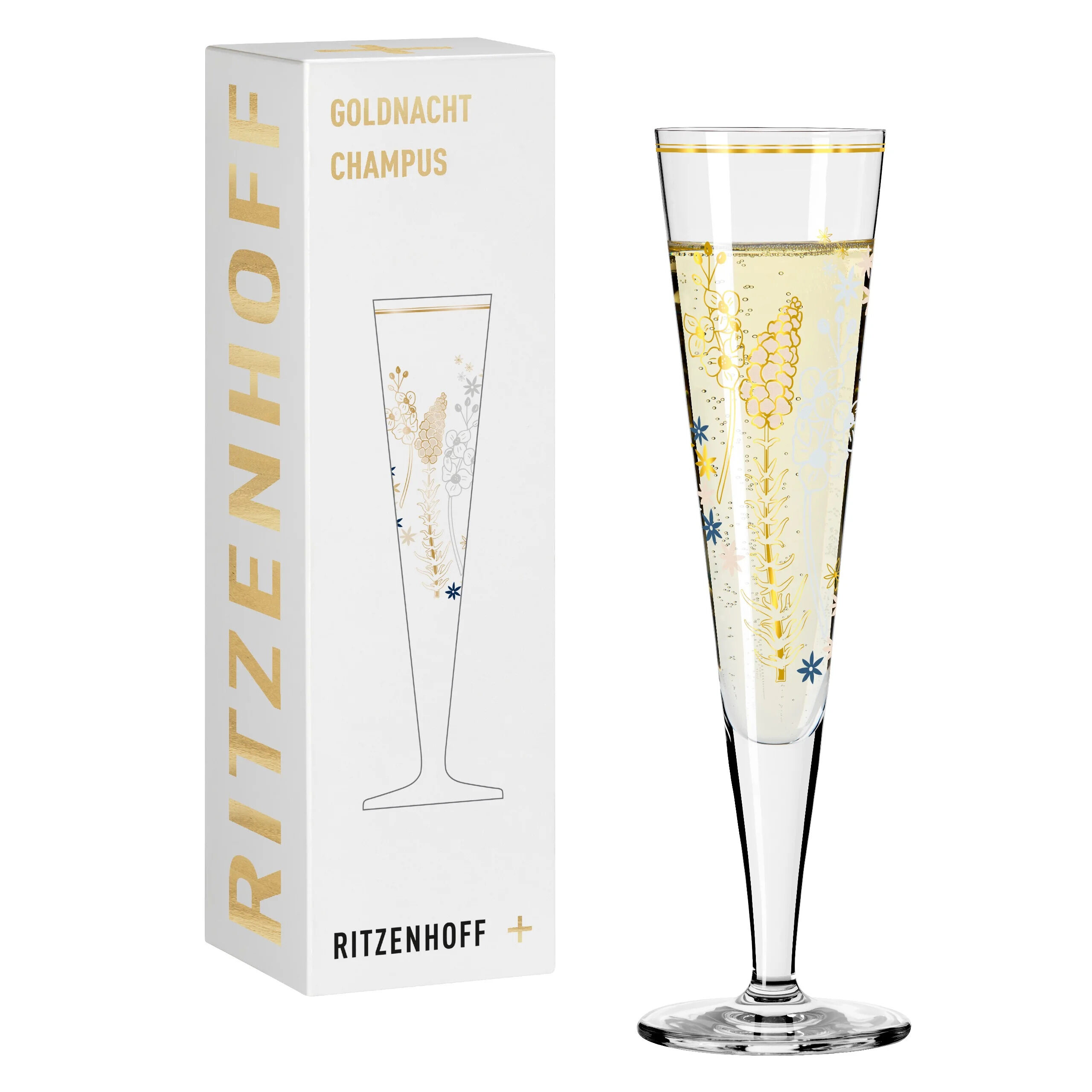Ritzenhoff Champagnerglas 200 ml - Serie Goldnacht Nr. 37