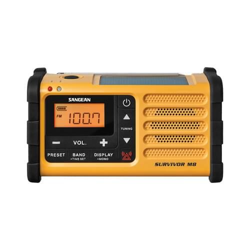 Sangean MMR-88 tragbares Radio mit Spannungsversorgung via Solarzellen & Handkurbel