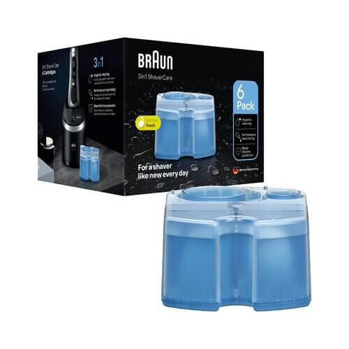 Braun CCR6 Reinigungsstation Nachfüllkartuschen Rasierer-Zubehör 6er Pack