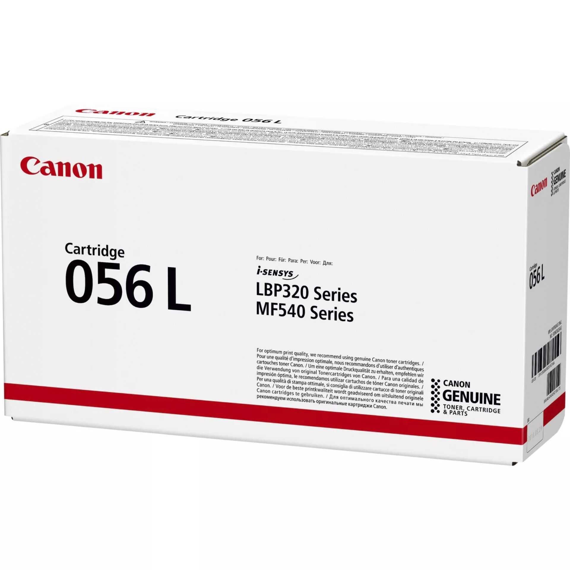Canon 056 L - Schwarz - original - Tonerpatrone - für ImageCLASS MF543dw; i-SENSYS LBP325x, MF542x, MF543x