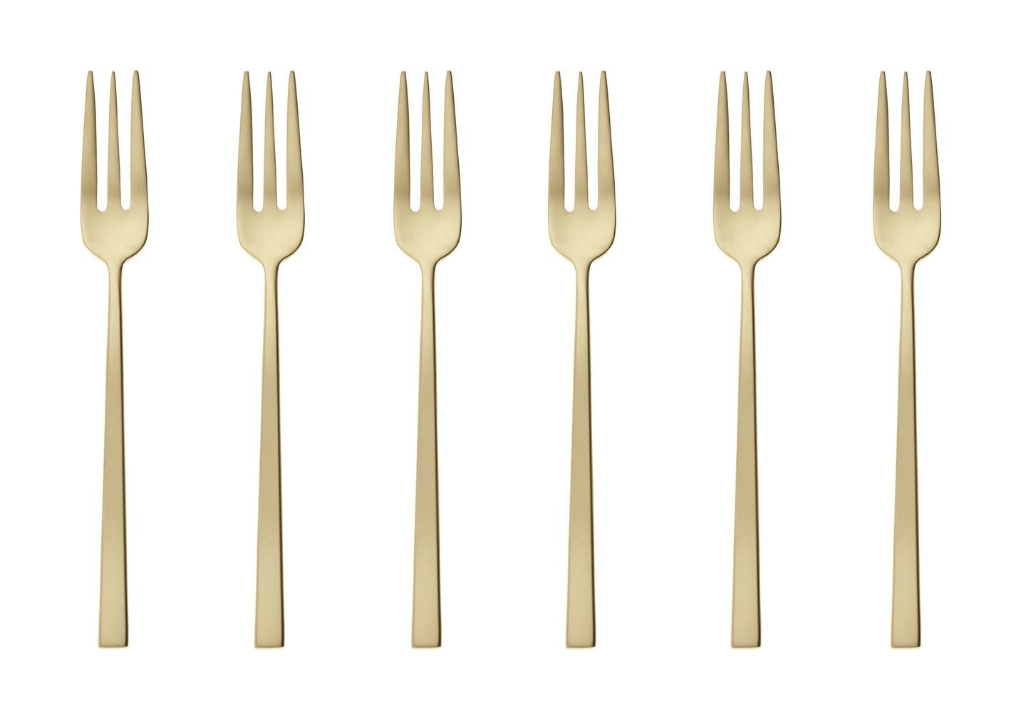 Sambonet Gebäckgabeln Rock Champagner 6 Stück