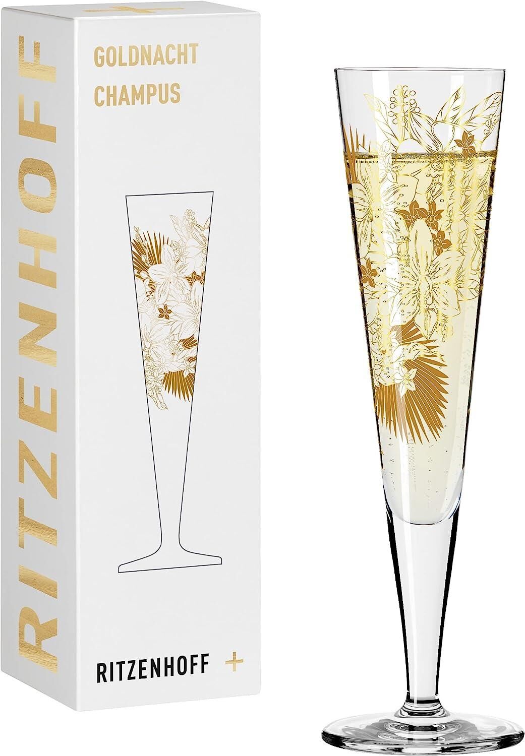 Ritzenhoff Champagnerglas 200 ml Serie Goldnacht Nr. 32