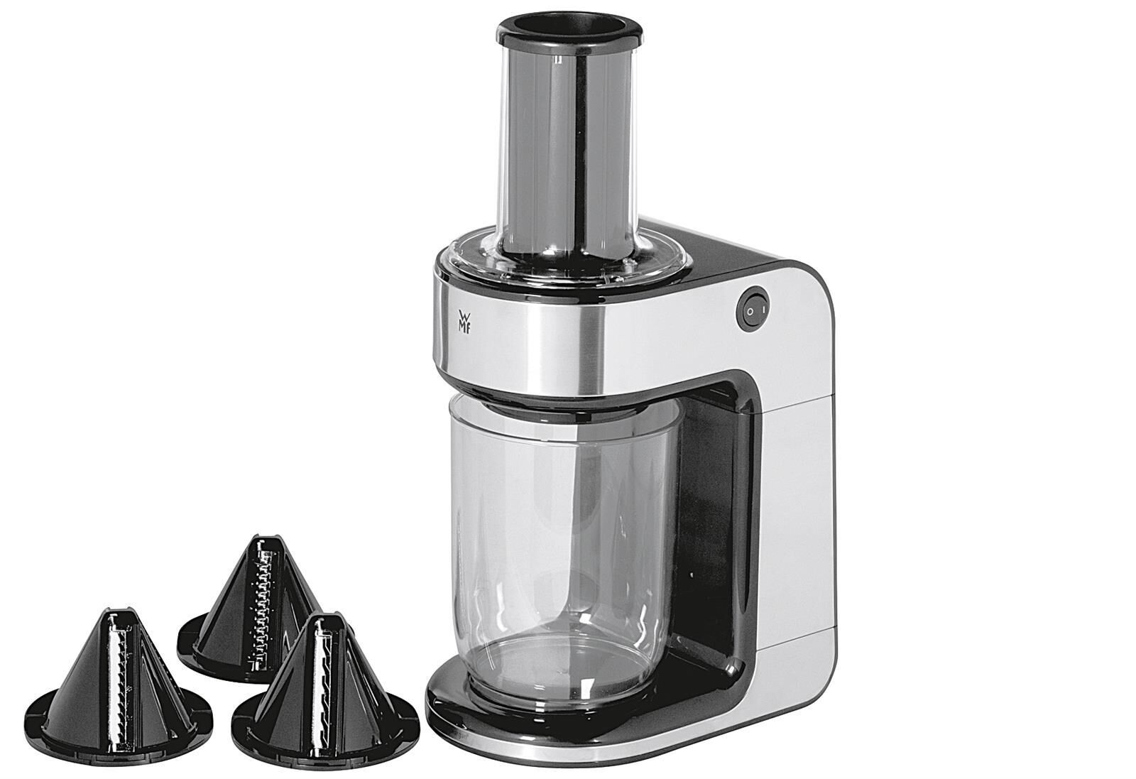 WMF Spiralschneider Kult X Auffangbehälter (1,25 Liter) 80 Watt Cromargan matt
