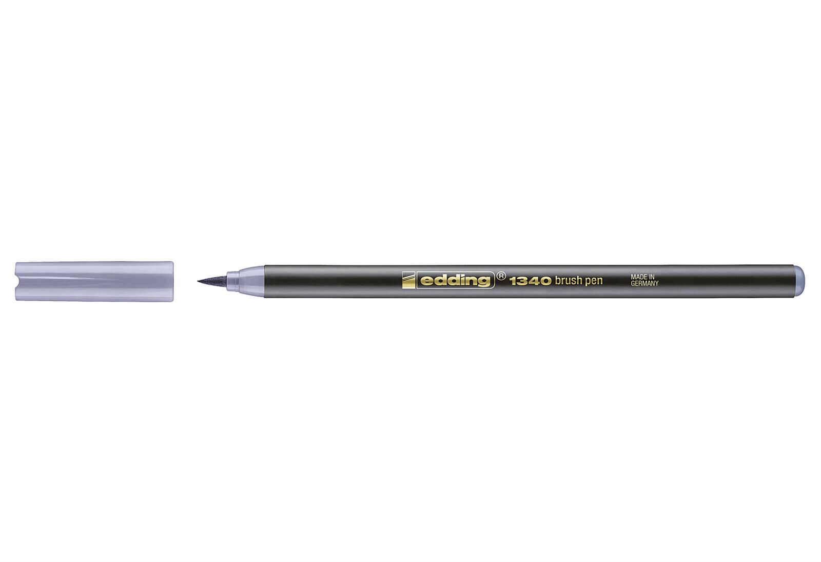 EDDING Fasermaler 1340 Brushpen silbergrau