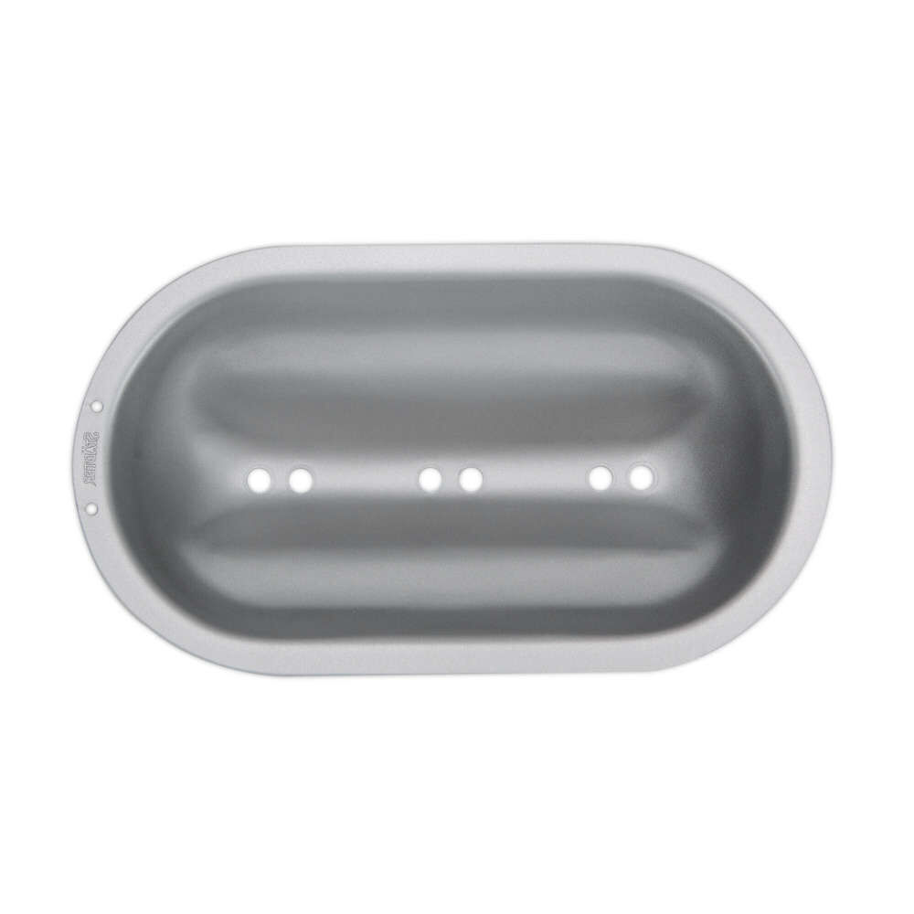 Städter Stollenbackhaube 23 x 12 cm / H 6,5 cm Silber