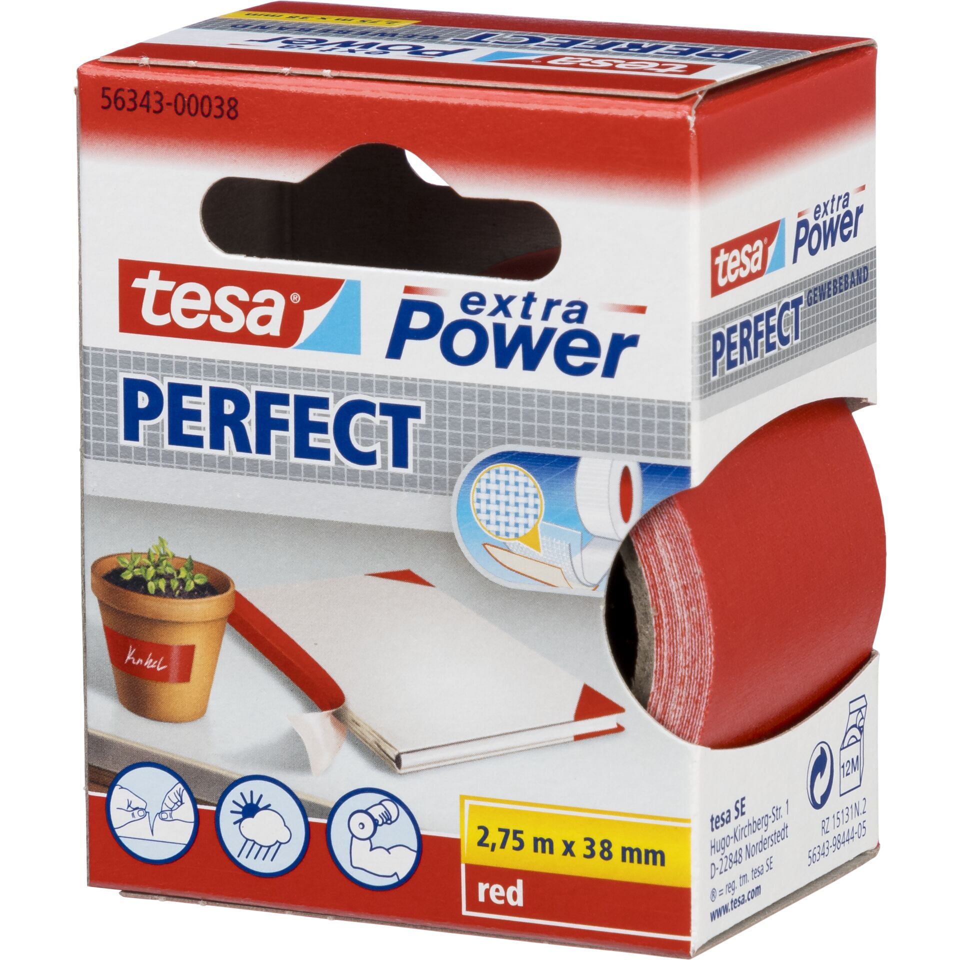Tesa®, Gewebeband, 2,75 m x 38 mm