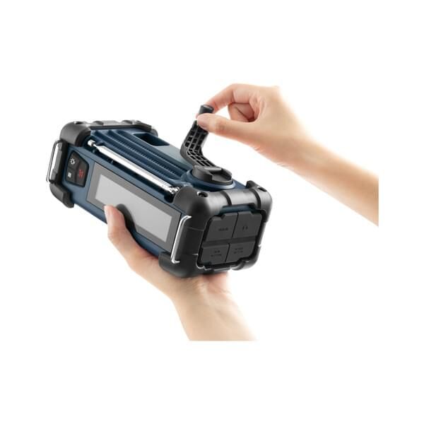 Sangean MMR-99DAB tragbares DAB+/FM-Radio mit Bluetooth, Spannungsversorgung via Solarzellen & Handkurbel