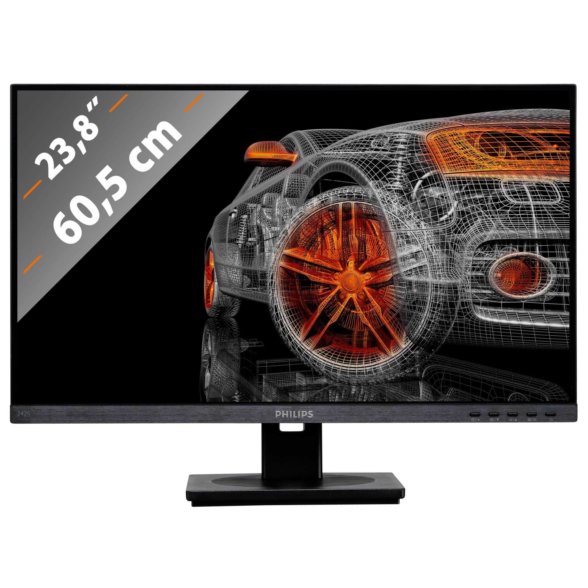 Philips S-line 242S1AE - LED-Monitor - 61 cm (24") (23.8" sichtbar) - 1920 x 1080 Full HD (1080p) - IPS - 250 cd/m²
