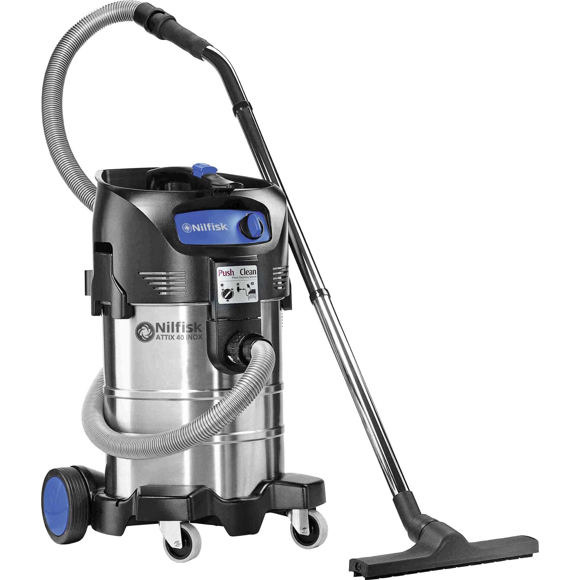 Nilfisk ATTIX 40-01 PC EU - Staubsauger - Kanister - mit Beutel / ohne Beutel - rostfreier Edelstahl