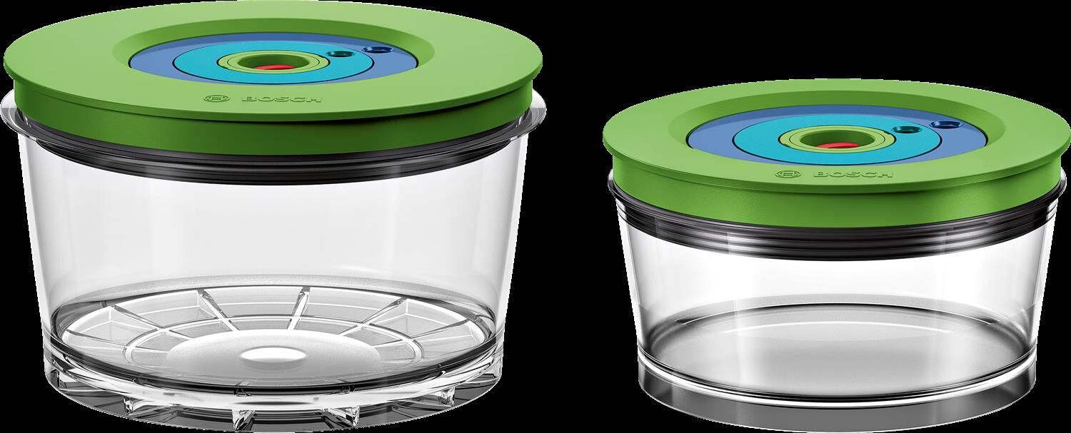 Bosch 2 Vakuumfrischhalteboxen: 1,5 L, 750 ml 2 Vakuumfrischhalteboxen  MMZV0SB2