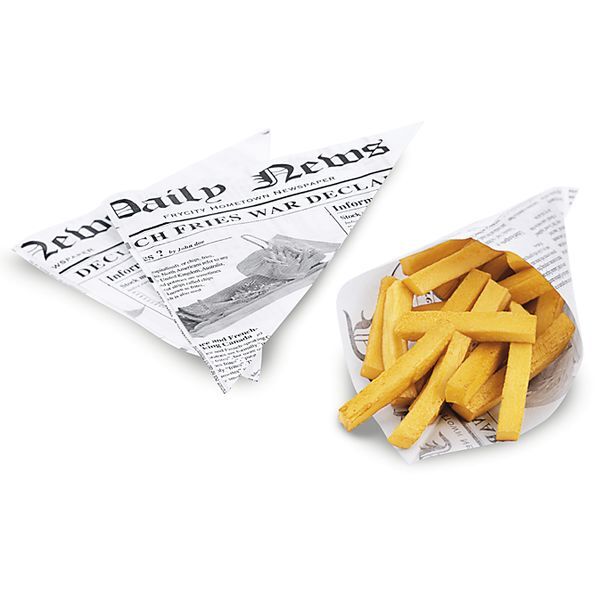 CONTACTO Pommes frites-Tüte 1000-tlg., Länge: 255 mm, Breite: 180 mm