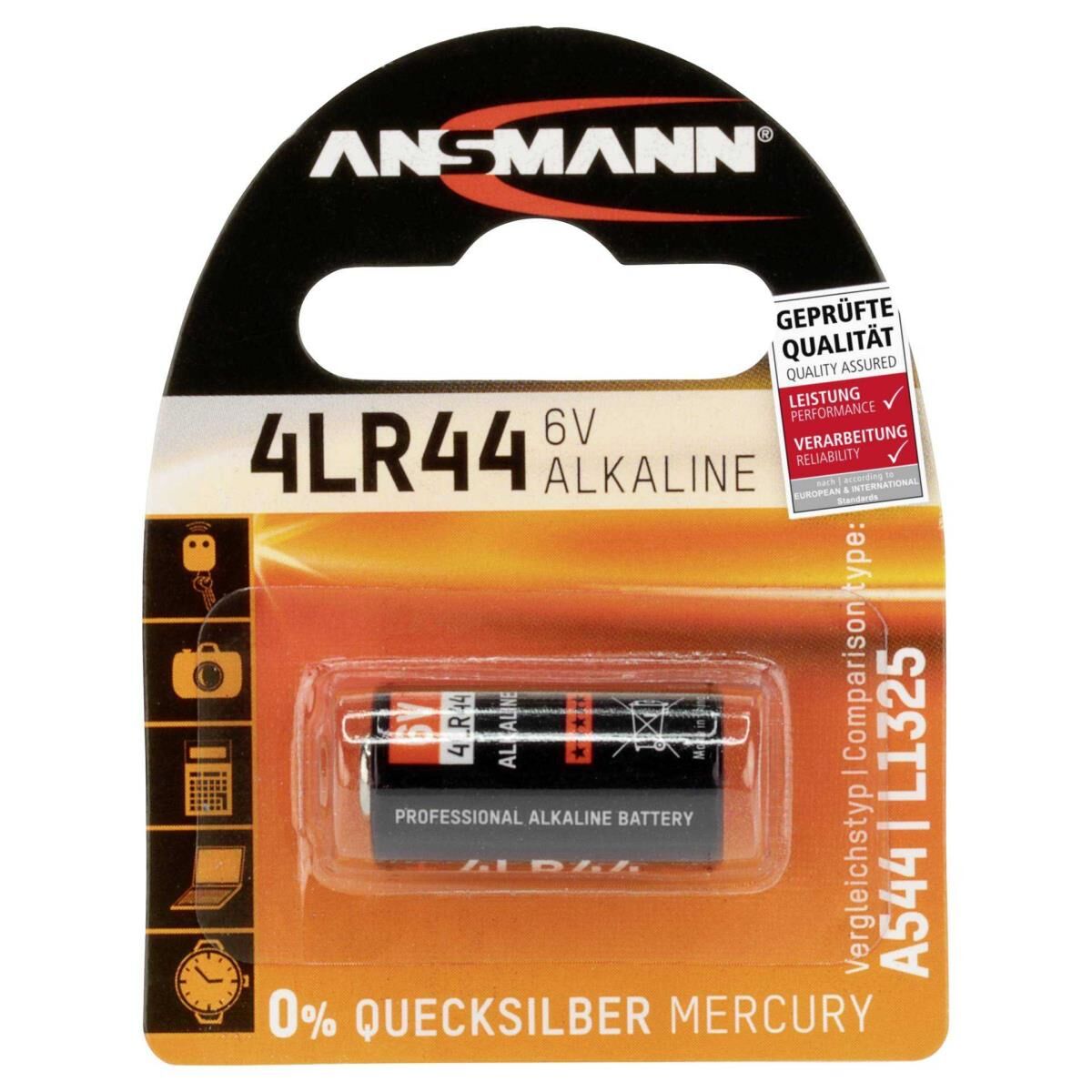 ANSMANN - Batterie 4LR44 - Alkalisch