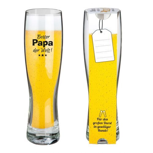 Gilde Glas Weizenbierglas Papa