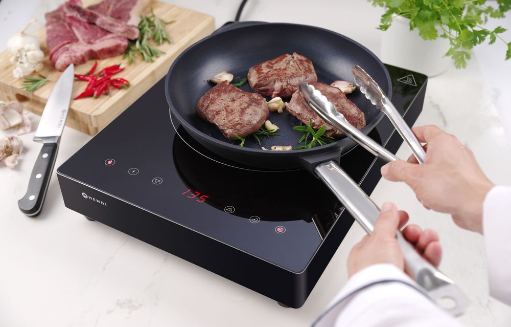 HENDI Induktionskocher 3500W Kitchen Line, Kitchen Line, 230V/3500W, 339x444x(H)80mm
