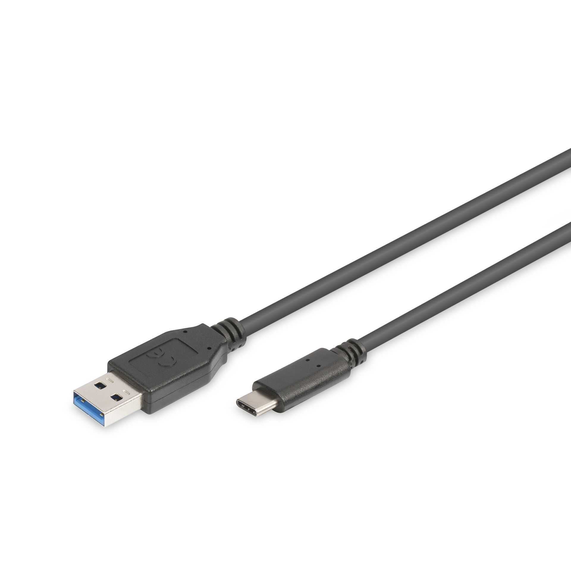 ASSMANN - USB-Kabel - USB Typ A (M) bis USB-C (M) - USB 3.0 - 1 m - geformt