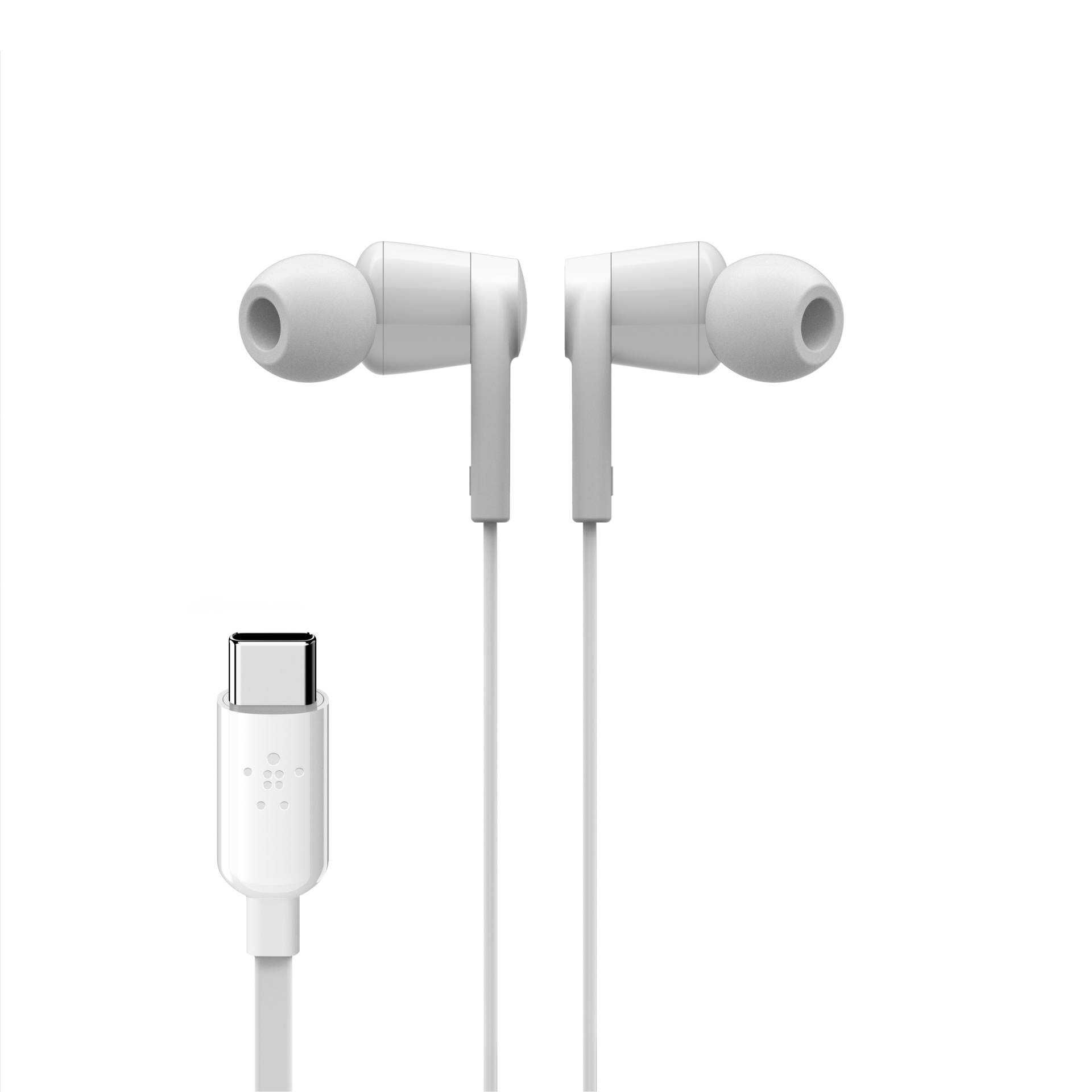 Belkin ROCKSTAR - Ohrhörer mit Mikrofon - im Ohr - kabelgebunden - USB-C - Geräuschisolierung